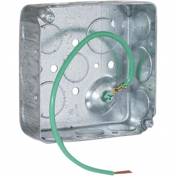 Hubbell raco 4 x 4 x 1 563 steel square device box 98094501 msc