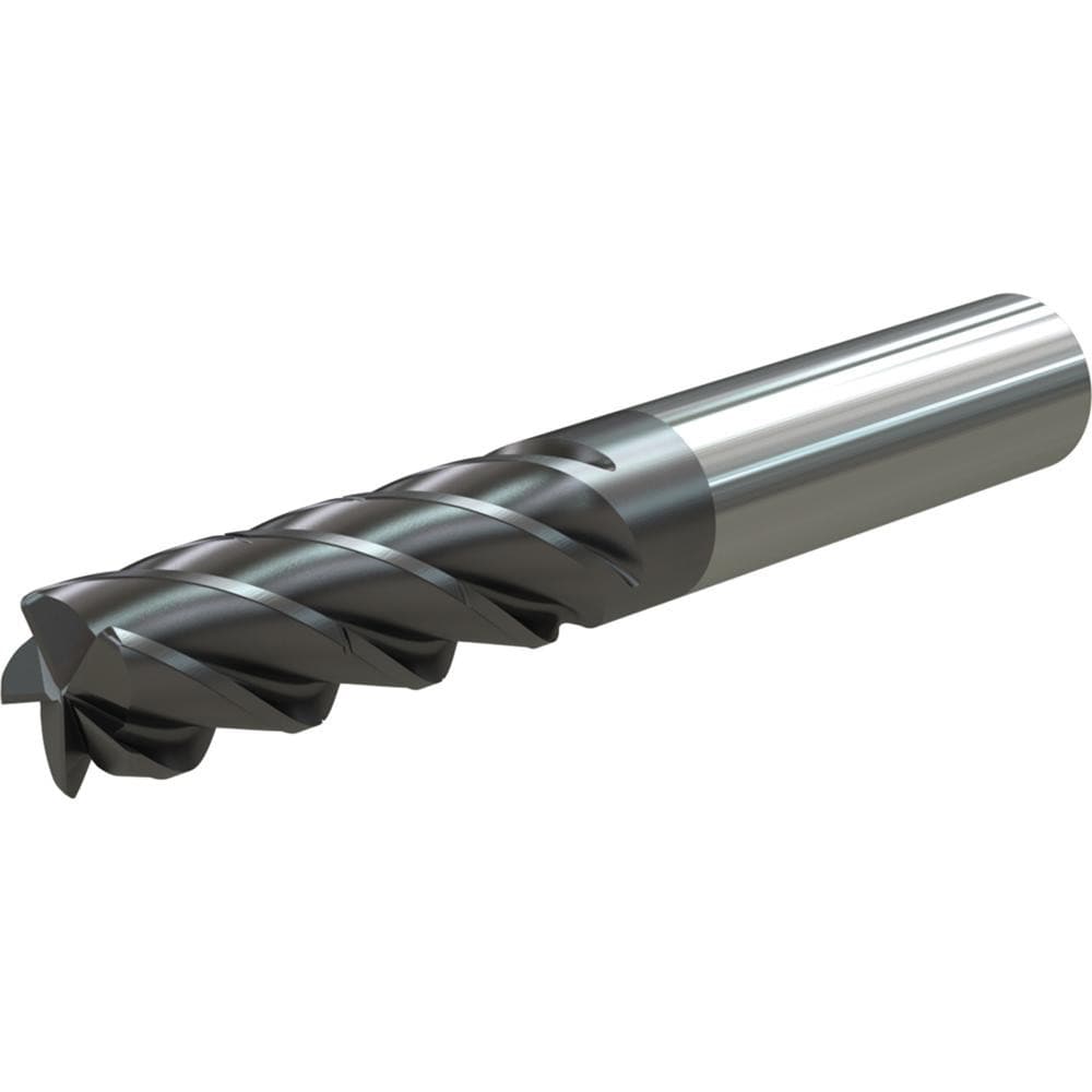 Corner Radius End Mill: 3/4" Dia, 2-1/4" LOC, 38 deg Helix, Corner Radius End, Centercutting Series 570T
