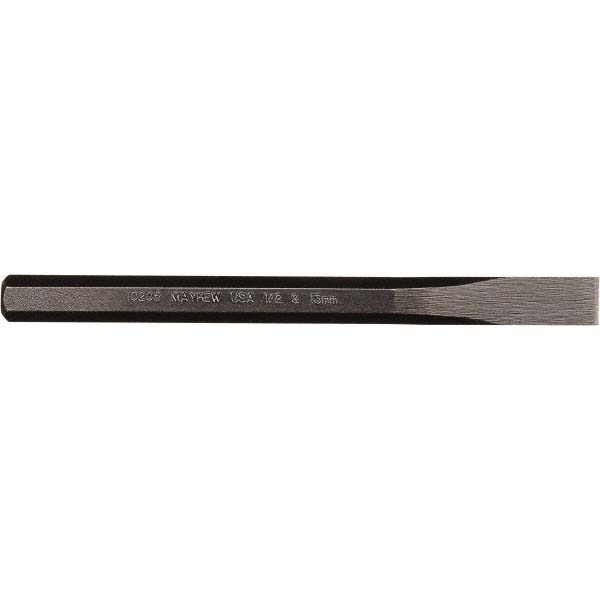 Mayhew Steel Cold Chisel: 1/2" x 6" - ASME B107.410-2008 & B107.