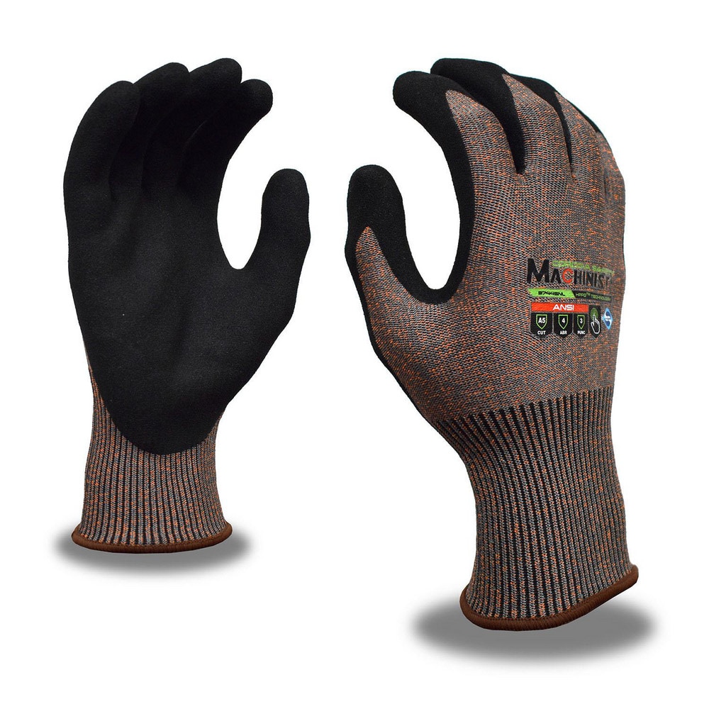 Cordova Puncture Resistant Gloves Size Medium Ansi Cut A5 Ansi Puncture 3 Sanded Nitrile