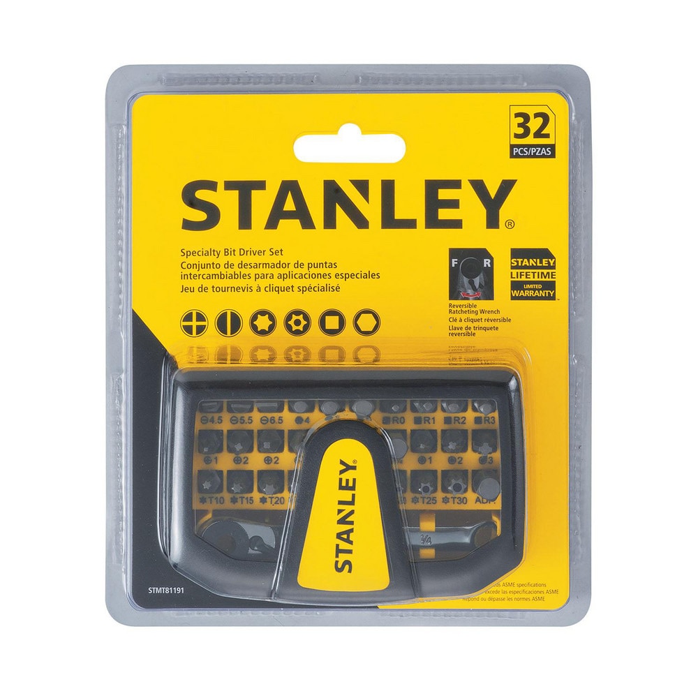 Stanley Screwdriver Bit Sets Set Type Bit Driver Tip Type Star   9817945 21 