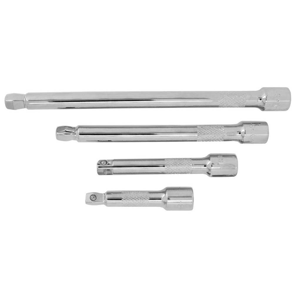 3/8" Drive Socket Wobble Extension Set - 4 Pieces, Includes 3, 6, 8, 12" Lengths