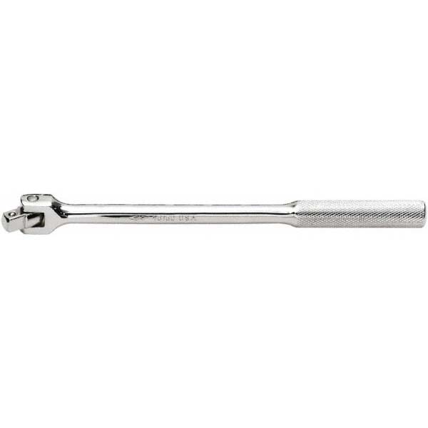 SK 45155 Knurled Handle: 394 mm OAL, Polished Chrome Finish 