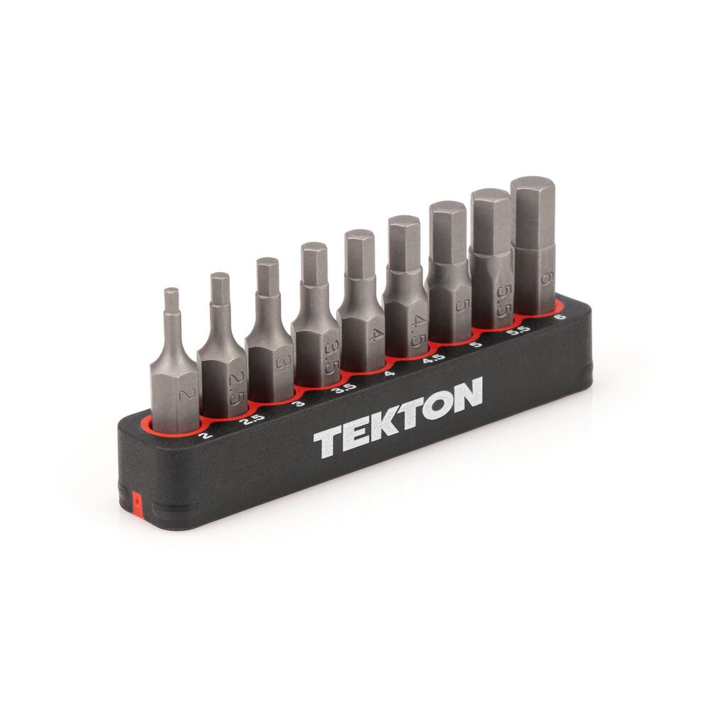 Screwdriver Bit Sets; Set Type: Hex Bit ; Drive Size: 1/4in (Inch); Number Of Pieces: 9 ; Length: 30.00