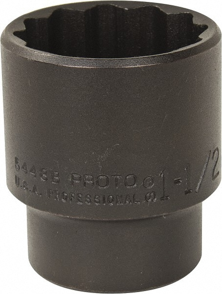 PROTO J5448B Hand Socket: 1-1/2" Socket, 12-Point Image