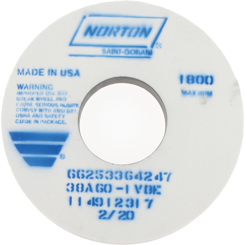 Norton Surface Grinding Wheel 14 Dia 1 1 2 Thick 5 Hole