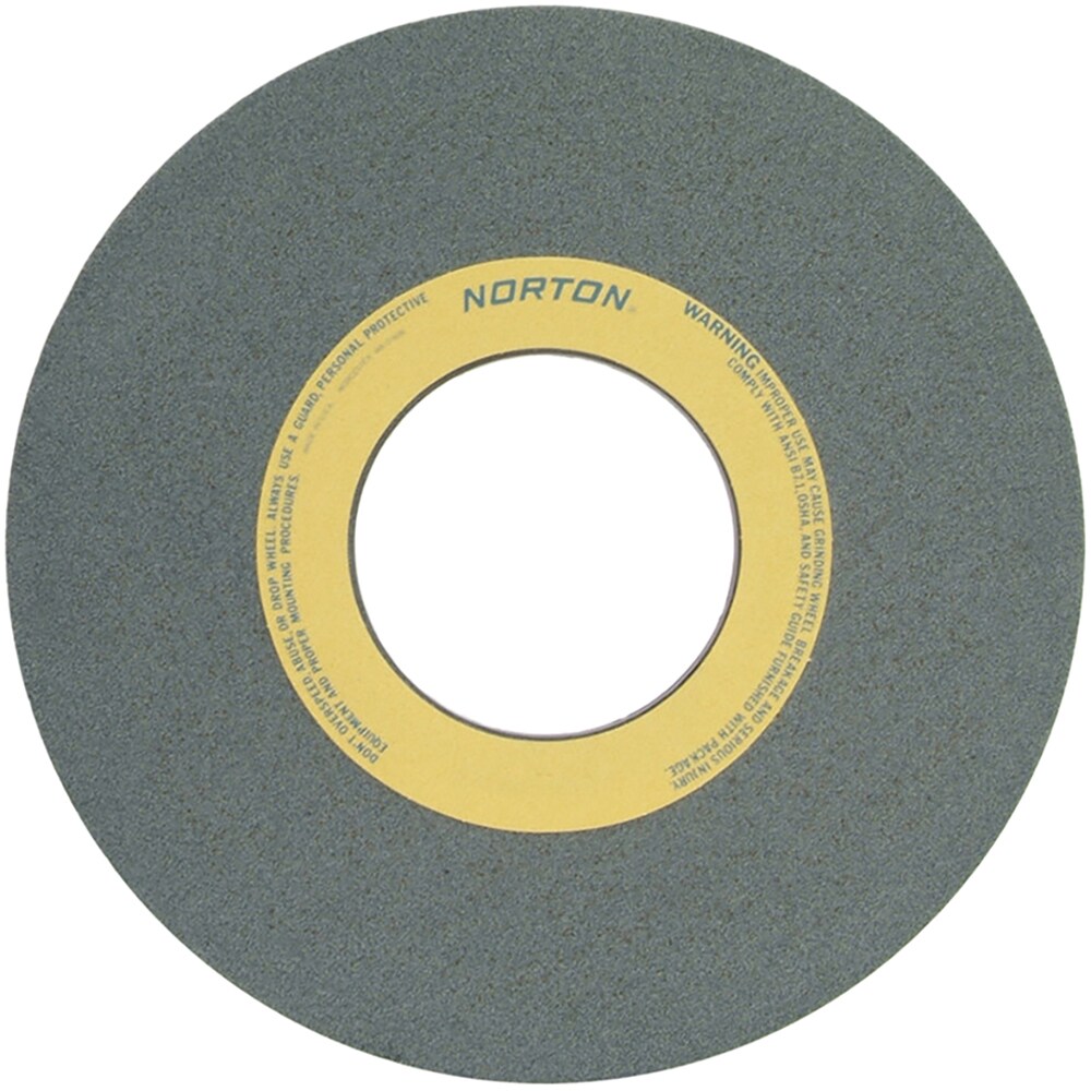 Norton 66253364242 Surface Grinding Wheel: 14" Dia, 1-1/2" Thick, 5" Hole, 60 Grit, J Hardness Image