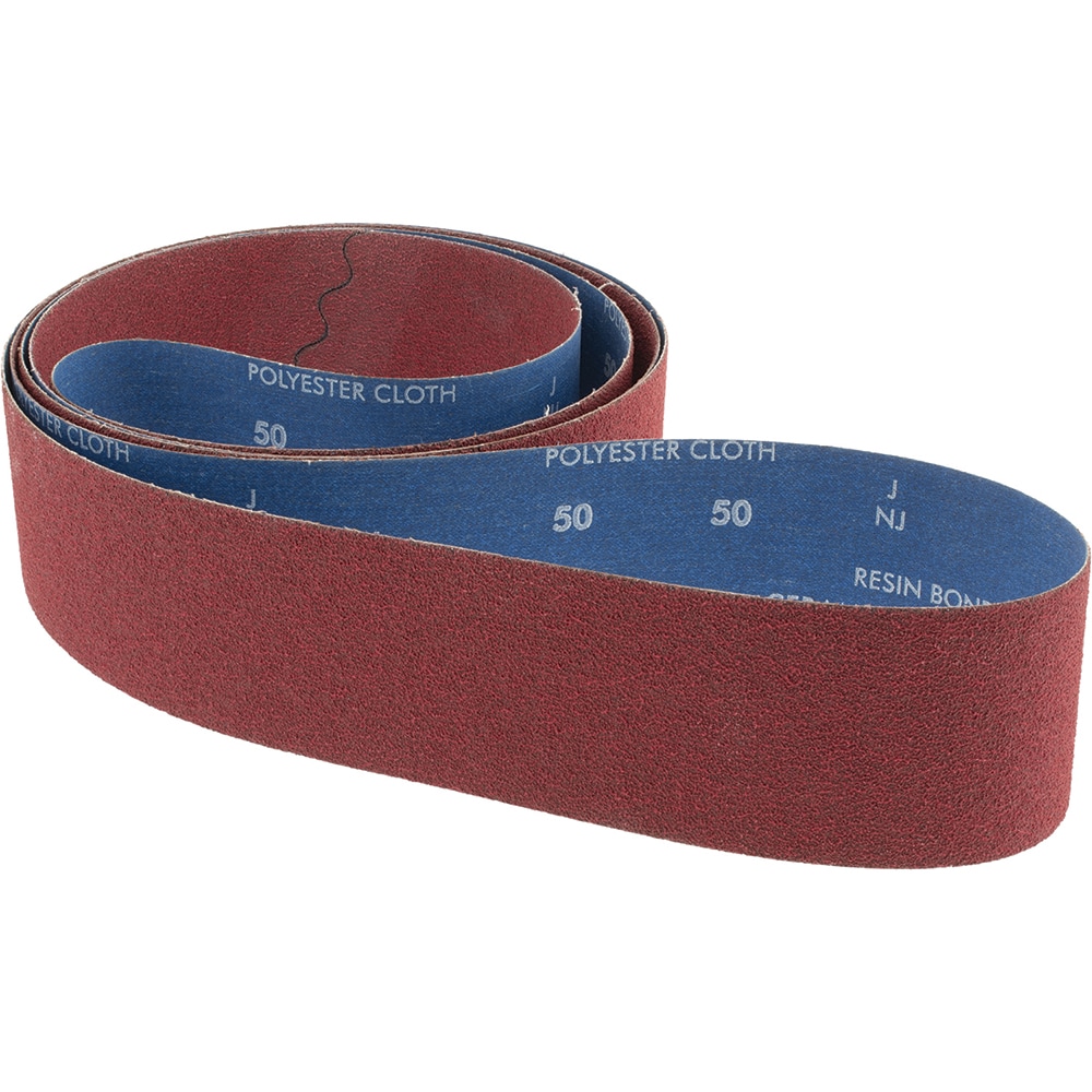 Norton 78072703709 Abrasive Belt: 3" Wide, 132" Long, 50 Grit, Ceramic Image