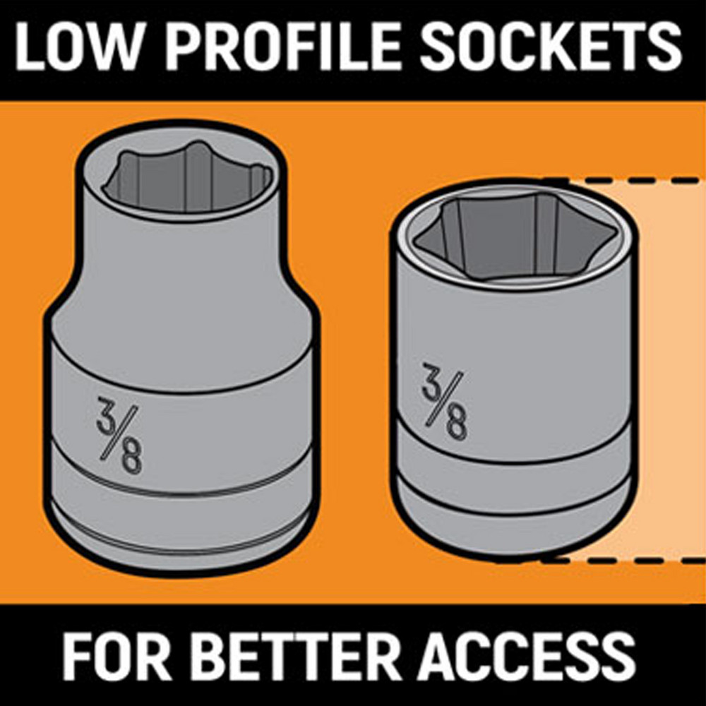 GEARWRENCH Socket Sets; Set Type Socket Set; Drive Size 1/4 in
