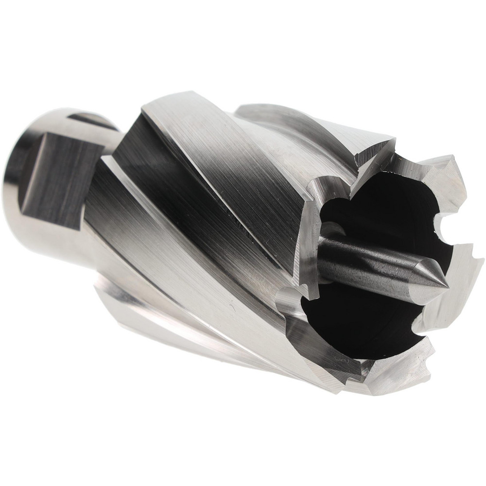 Annular Cutter: 1-1/4" Dia, 1" Depth of Cut, High Speed Steel