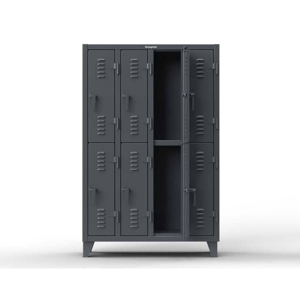 Lockers; Locker Style: Horizontal ; Locker Configuration: 4-Wide ; Assembled: Yes ; Handle Type: Swing ; Cabinet Height Range: Full Height ; Locker Material: Steel