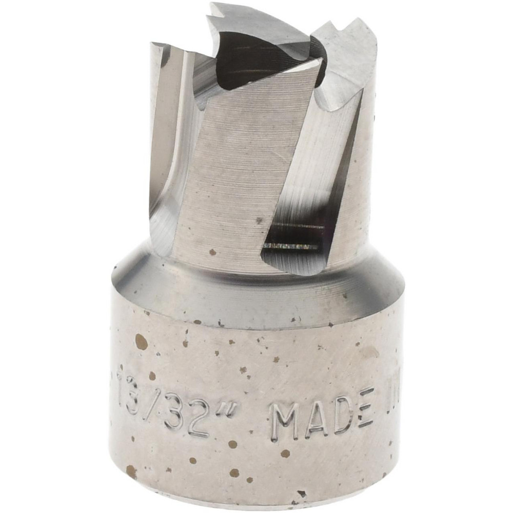 Annular Cutter: 13/32" Dia, 1/4" Depth of Cut, High Speed Steel