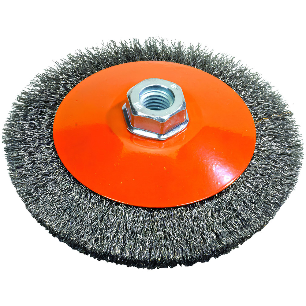 WALTER Surface Technologies Cup Brush 6" Dia, 0.0120" Wire Dia