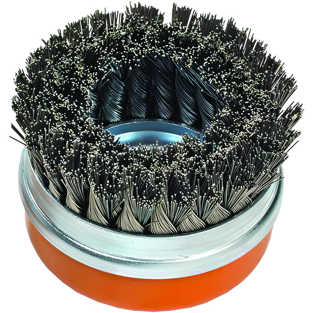 WALTER Surface Technologies Cup Brush 5" Dia, 0.2000" Wire Dia