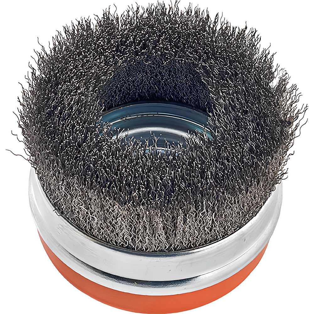WALTER Surface Technologies Cup Brush 3" Dia, 0.0118" Wire Dia