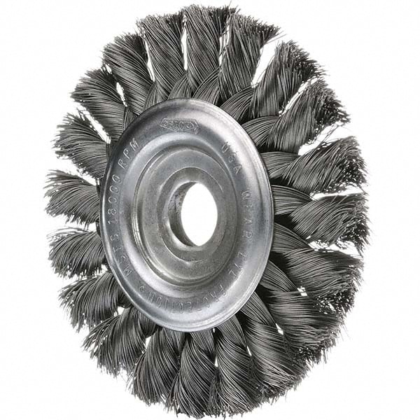 Osborn 2613500 Wheel Brush: 10" Wheel Dia, Knotted 