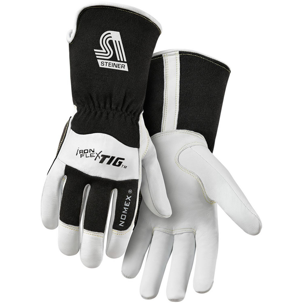 Welder's & Heat Protective Gloves; Welding Applications: Stick; TIG ; Primary Material: Leather ; Size: Large ; Coating Material: Uncoated ; Coating Coverage: Uncoated ; Lining: Unlined; Lined