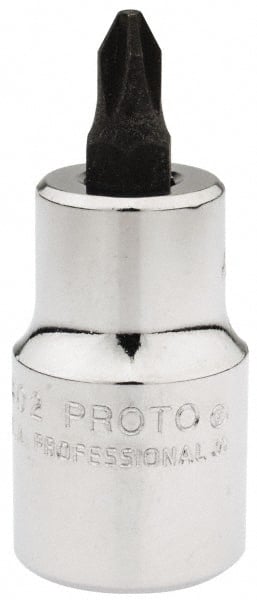 1/2" Drive, 5/16" Wide, #2 Point, Phillips Screwdriver Socket