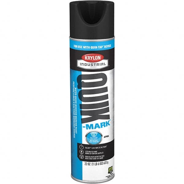Krylon QT0392300 Striping & Marking Paints & Chalks; Product Type: Marking Paint ; Color Family: Black ; Composition: Water Based ; Color: Black ; Container Size: 22.00 oz ; Coverage: 864 