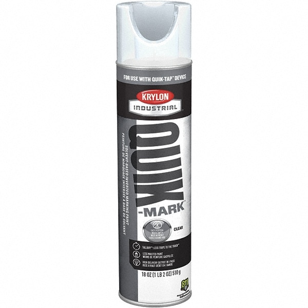 Krylon QT0360000 Striping & Marking Paints & Chalks; Product Type: Marking Paint ; Color Family: Clear ; Composition: Solvent Based ; Color: White ; Container Size: 22.00 oz ; Coverage: 864 Image