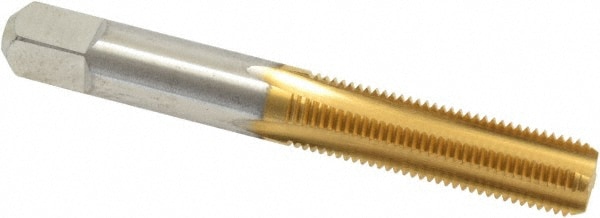3/8-24 Bottoming RH 3B H3 TiN High Speed Steel 4-Flute Straight Flute Hand Tap