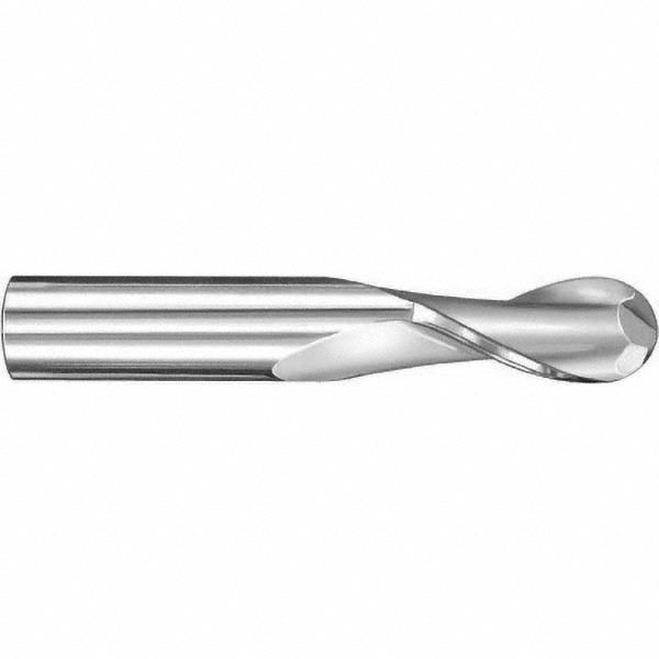 SGS 18mm Diam, 38mm LOC, 2 Flute Solid Carbide Ball End Mill 91053454 MSC Industrial Supply