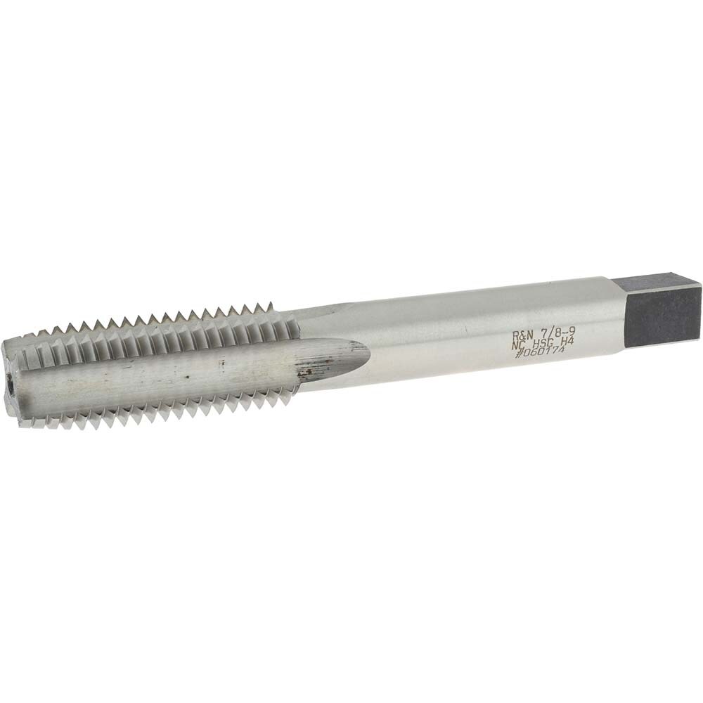 Extension Tap: 7/8-9, 4 Flutes, H4, Bright/Uncoated, High Speed Steel, Spiral Point