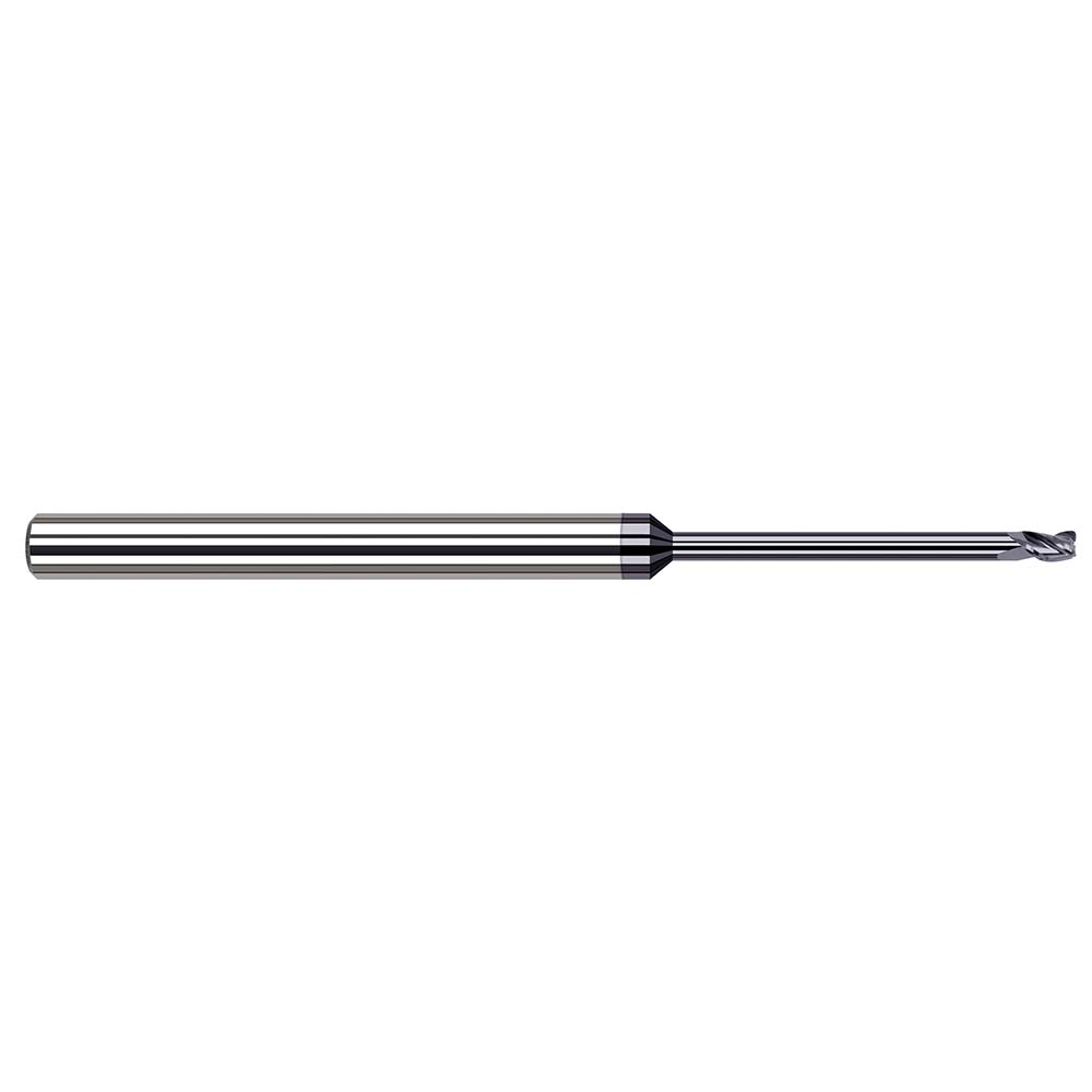 Harvey Tool 63862-C3 Corner Radius End Mill: 0.062" Dia, 3/32" LOC, 0.01" Radius, 3 Flutes, Solid Carbide Image