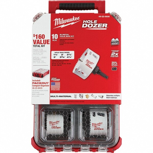 Hole Saw Kits; Number of Hole Saws: 7