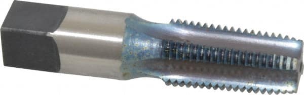 Reiff & Nestor 99655 Standard Pipe Tap: 1/4-18, NPT, 4 Flutes, High Speed Steel, Blue Diamond Finish 