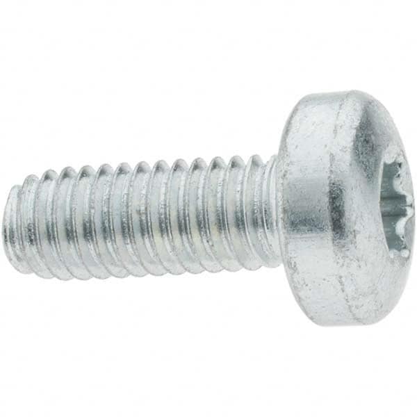 Pan Head Type F 5/8 Length Steel Thread Cutting Screw Star Drive 5/16-18 Thread Size Pack of 10 Zinc Plated Finish 