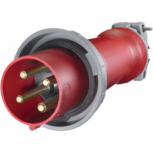 Pin & Sleeve Plugs & Connectors; Connector Type: Plug; Pin Configuration: 2; Pin Configuration: 2; Number Of Poles: 3; Number of Poles: 3; Amperage: 100 A; Amperage: 100 A; Voltage: 480 V ac; Voltage: 480 V ac; Housing Material: Nylon; Maximum Cord Grip D