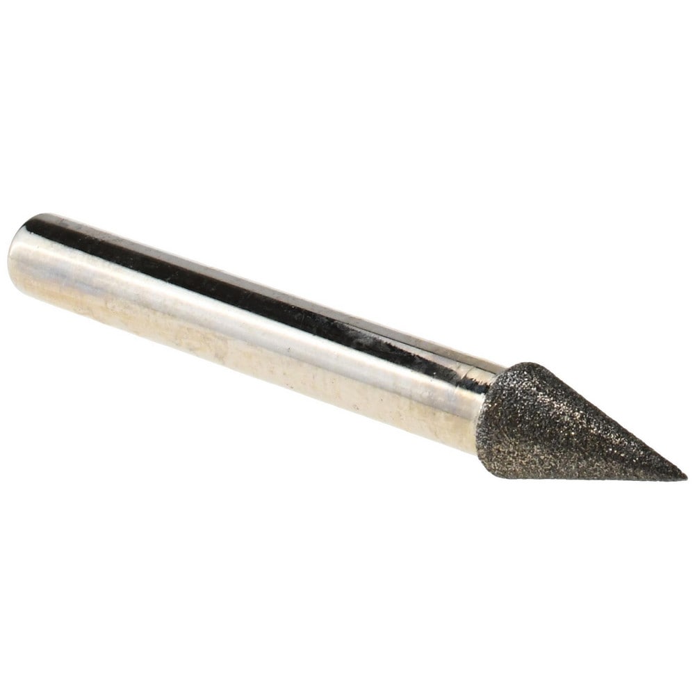 Grinding Pins; Head Shape: Cone ; Abrasive Material: Diamond ; Grade: Fine ; Grit: 120 ; Diamond Concentration: 70 ; UNSPSC Code: 23131514