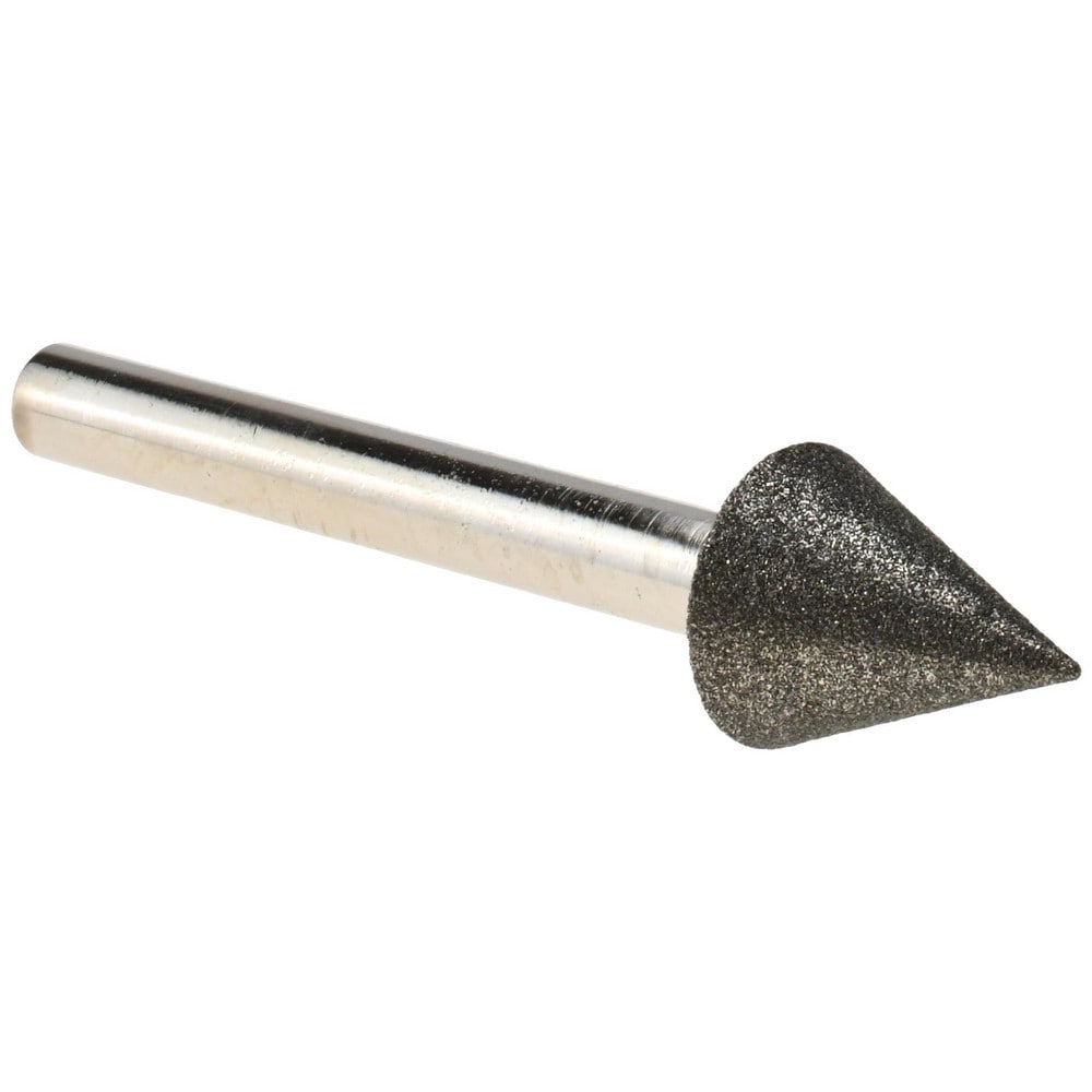 Grinding Pins; Head Shape: Cone ; Abrasive Material: Diamond ; Grade: Fine ; Grit: 120 ; Diamond Concentration: 70 ; UNSPSC Code: 23131514