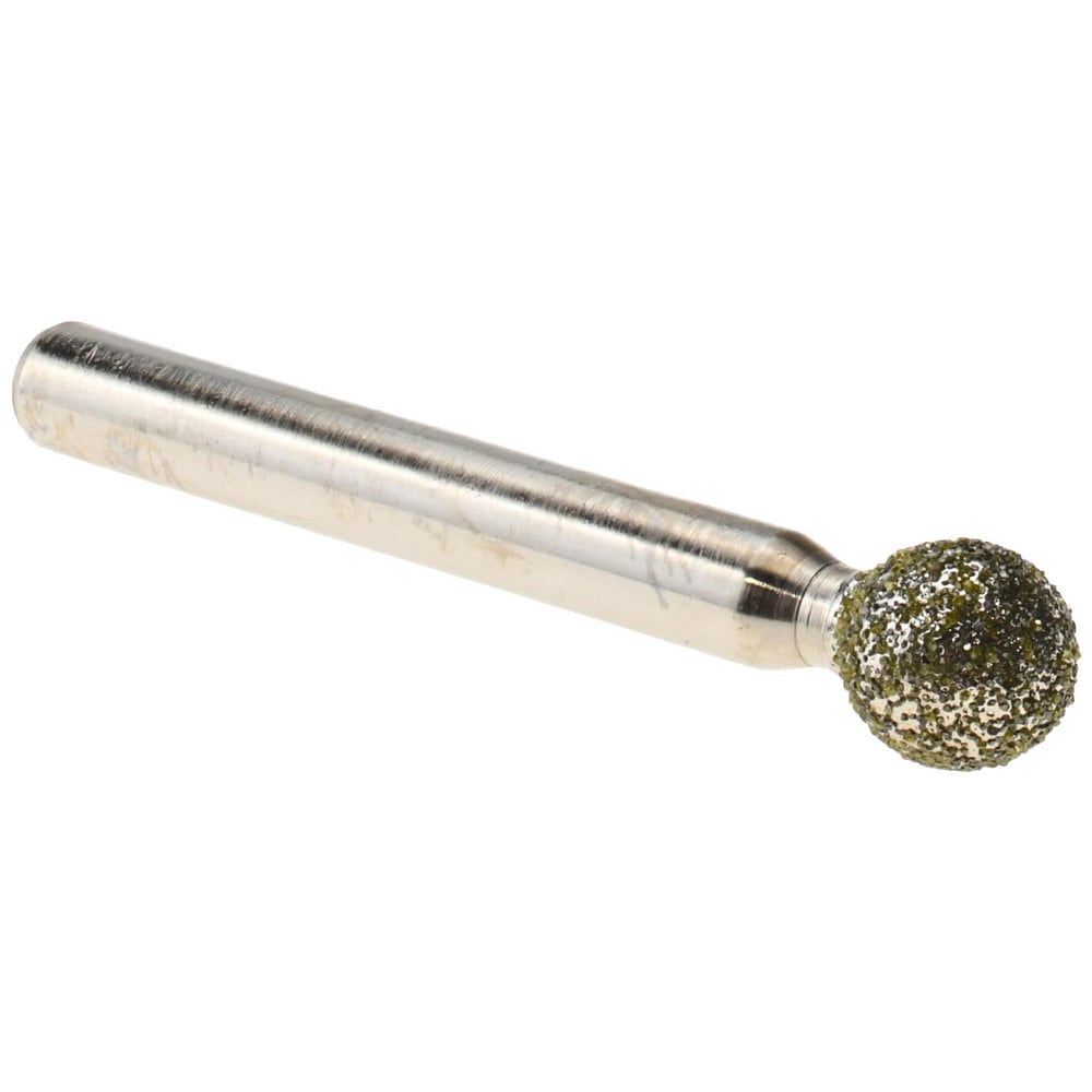 Grinding Pins; Head Shape: Ball Nose ; Abrasive Material: Diamond ; Grade: Extra Coarse ; Grit: 40 ; Diamond Concentration: 70 ; UNSPSC Code: 23131514