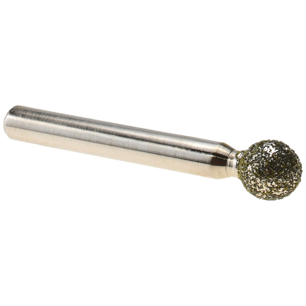 Grinding Pins; Head Shape: Ball Nose ; Abrasive Material: Diamond ; Grade: Extra Coarse ; Grit: 40 ; Diamond Concentration: 70 ; UNSPSC Code: 23131514