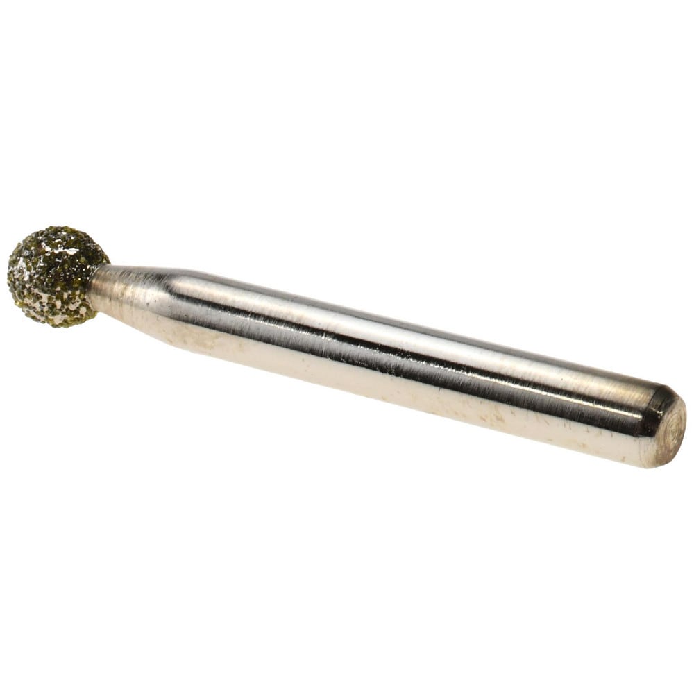 Grinding Pins; Head Shape: Ball Nose ; Abrasive Material: Diamond ; Grade: Extra Coarse ; Grit: 40 ; Diamond Concentration: 70 ; UNSPSC Code: 23131514