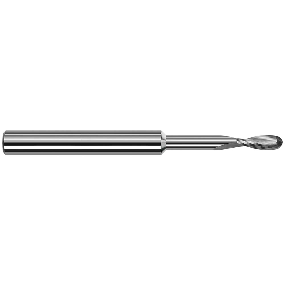 Harvey Tool Ball End Mill 3/32" Dia, 0.2790" LOC, 2 Flute(s), Solid