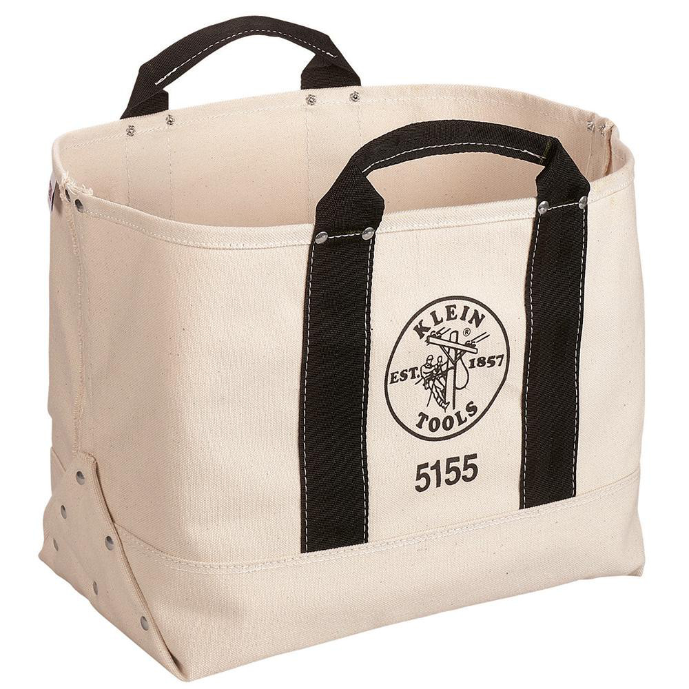 Klein Tools Tool Tote: 0 Pocket, 9" Wide, 17" Deep, 12" High - Canvas | Part #5155