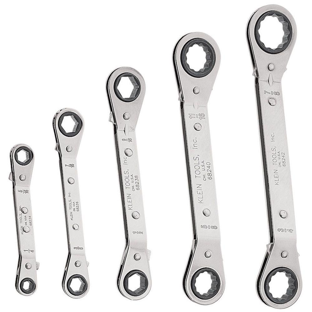 Lang ROWM-17 Offset E-Z Grip Ratcheting Box Wrench, Metric