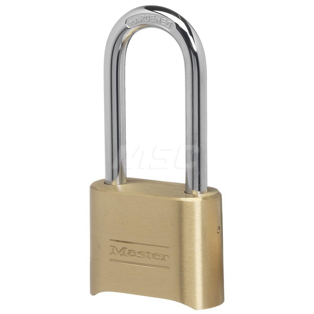 Combination Lock: Solid Brass, 2" Wide