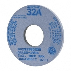 Norton 66253363930 Surface Grinding Wheel: 14" Dia, 1" Thick, 5" Hole, 60 Grit, J Hardness Image