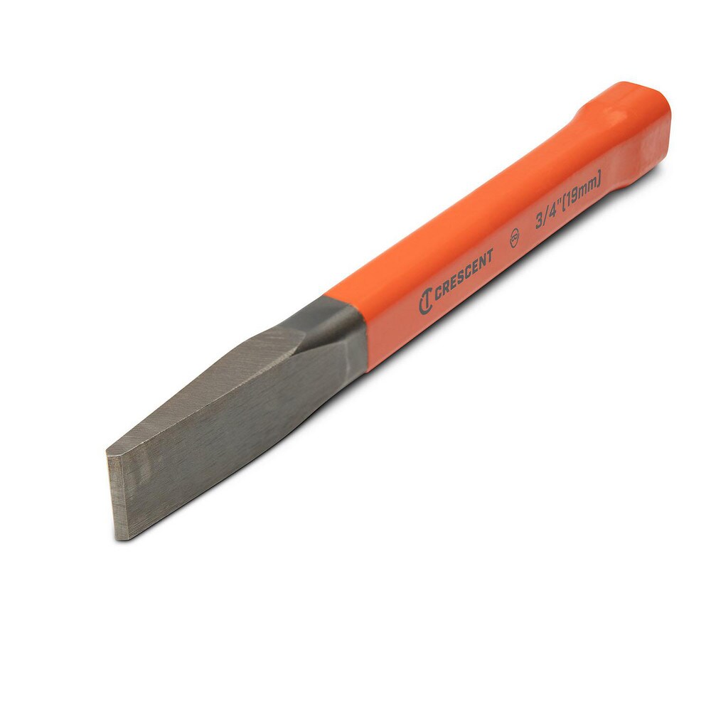 Cold Chisel: 3/4" Blade Width, 7-1/2" OAL, Straight Tip