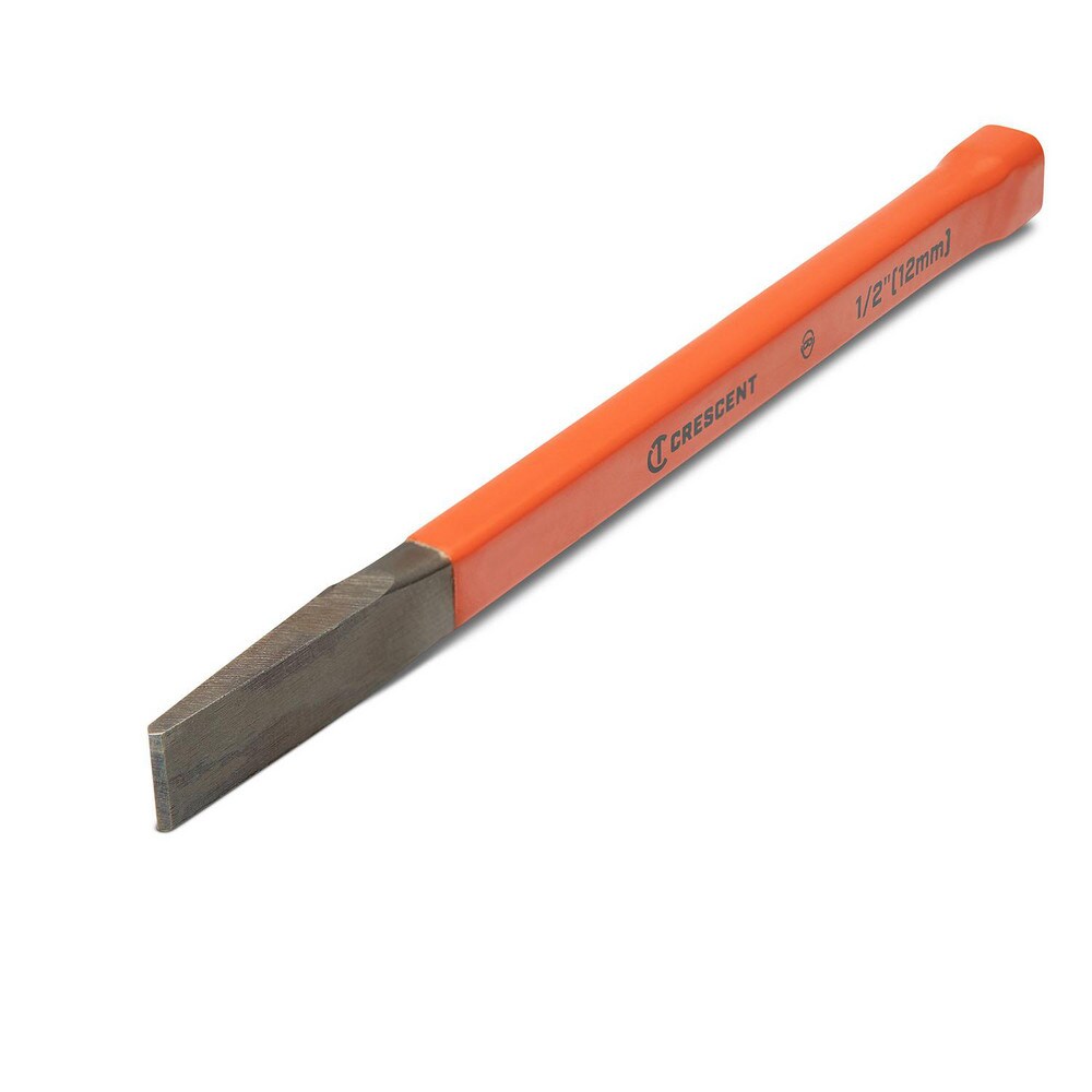 Cold Chisel: 1/2" Blade Width, 7" OAL, Straight Tip