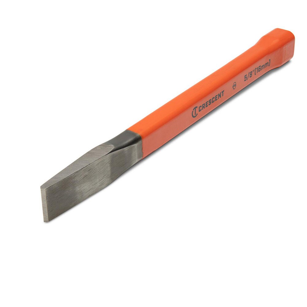 Cold Chisel: 0.65" Blade Width, 7-1/2" OAL, Straight Tip