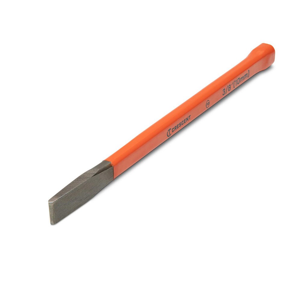 Cold Chisel: 0.44" Blade Width, 6-1/2" OAL, Straight Tip