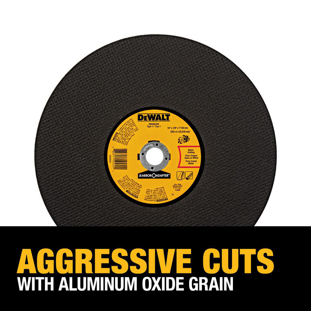 DeWALT Cutoff Wheels; Wheel Type Number Type 1; Wheel Diameter (Inch) 14; Wheel Thickness