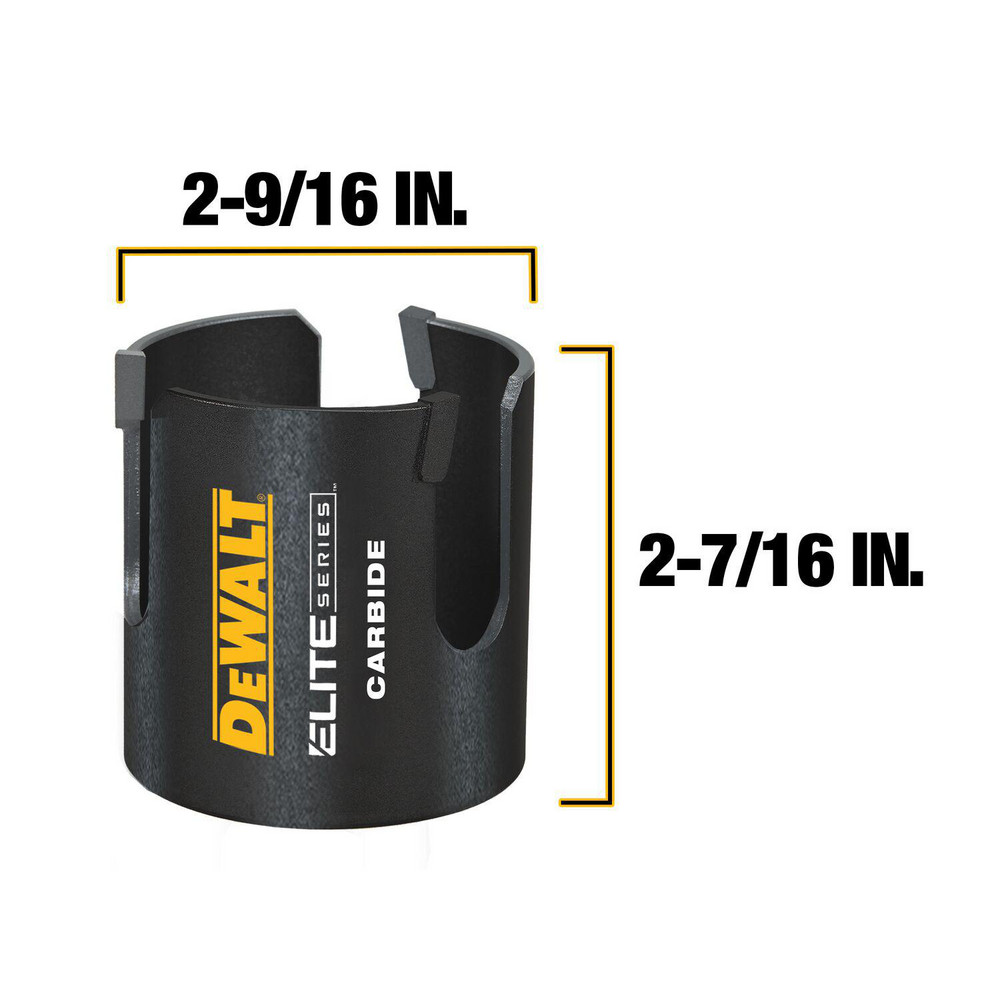 DeWALT Hole Saws; Hole Saw Compatibility Power Drills; Saw Diameter (Inch) 29/16; Saw
