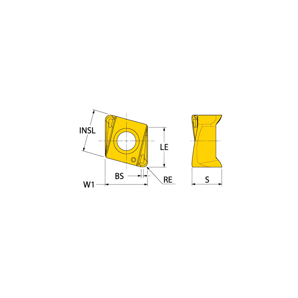 Ingersoll Cutting Tools Milling Insert MNHU110608PNRM IN2530 IN2530