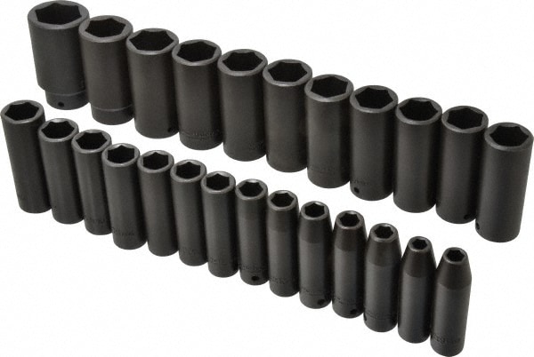 PROTO J74216 Deep Impact Socket Set: 25 Pc Image